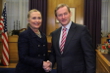 US Secretary of State Hillary Rodham Clinton offers endorsement of Ireland's performance 
