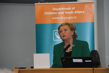 Minister Fitzgerald addressing the launch today
