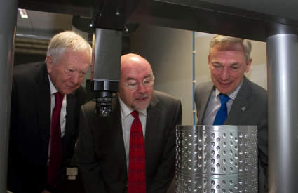 Pictured are Robin Rennicks owner of Prodieco, Education Minister Ruairi Quinn and Jobs Minister Richard Bruton