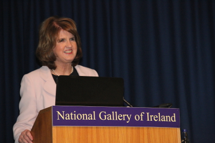 Minister Burton speaking at the launch of the review today