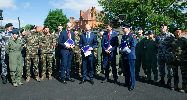 Government announces move to transform the Defence Forces and the largest increase in the Defence budget in the history of the State 